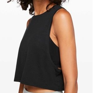 ⎜Lululemon⎜Muscle Love Crop Tank⎜Black